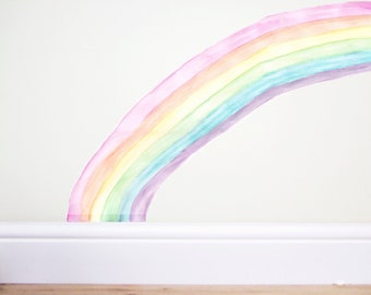 individual diagonal rainbow, rainbow wall decal, rainbow wall sticker, rainbow sticker, diagonal rainbow