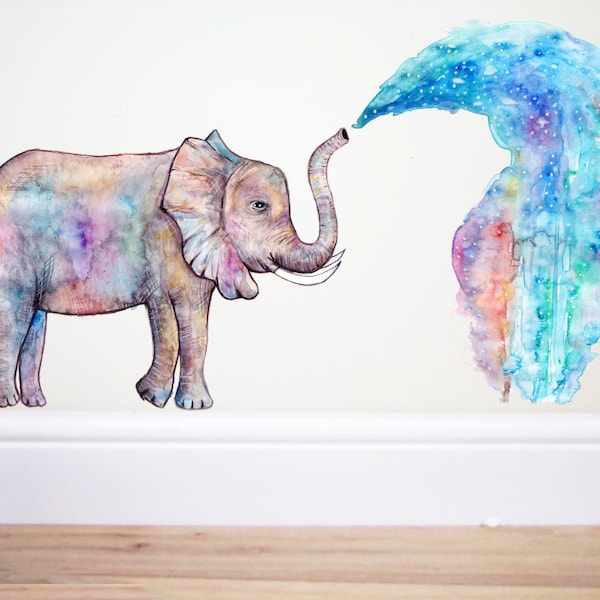 Elephant Wall Decal Etsy UK
