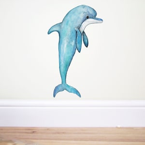 Dolphin wall decal,dolphin sticker,dolphin wall art,under the sea nursery,sea decor,mermaid bedroom,