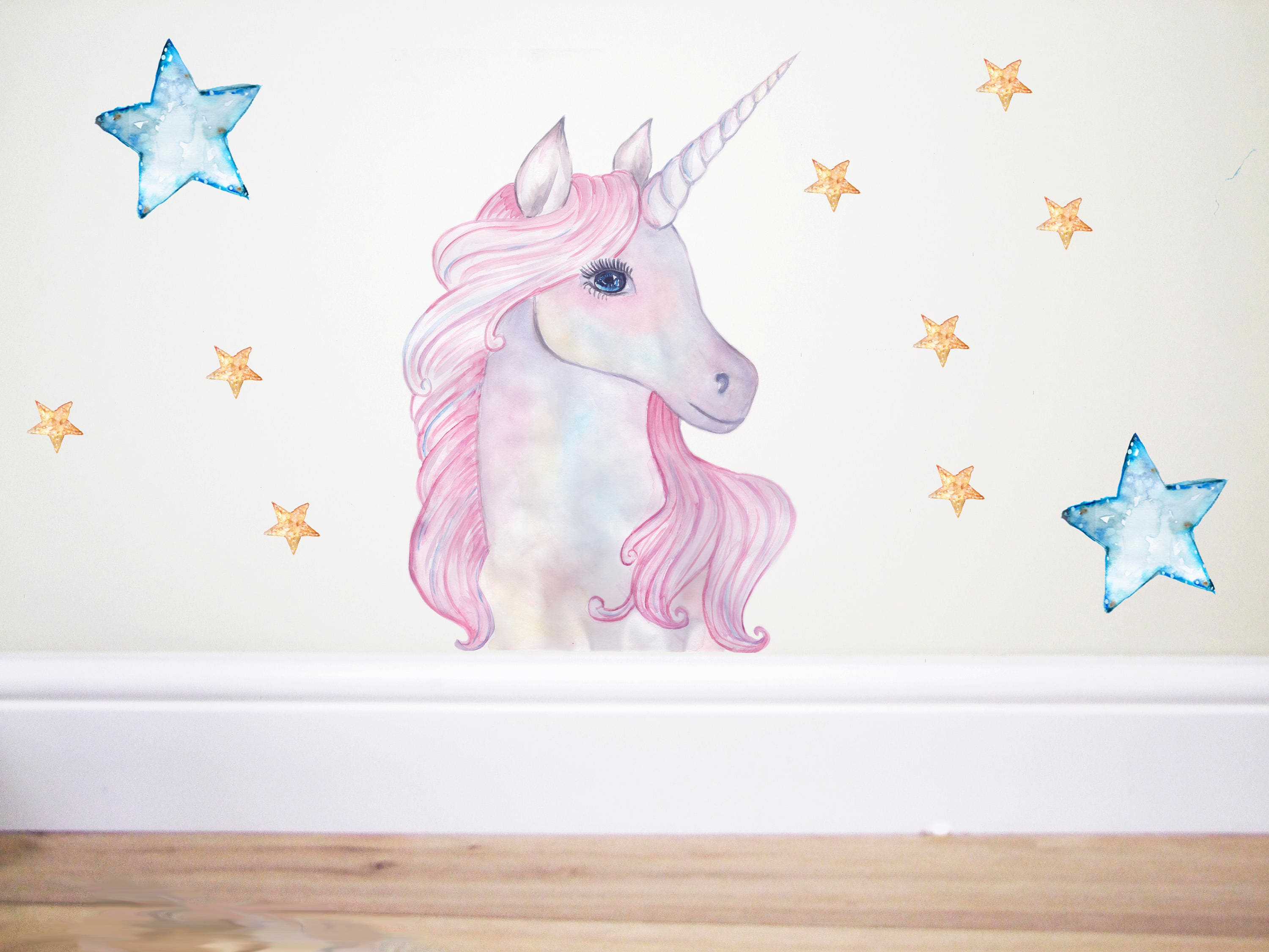 Unicorn Wall Decal Sticker Mural Poster Print Art Kids Girls Bedroom Decor  CT76 