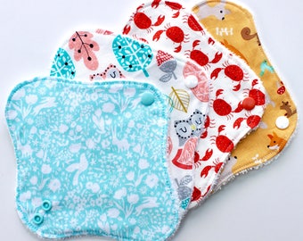 Cloth Reusable Washable THONG PANTY LINERS made from Organic Bamboo Velour  & PUL fabric available at www.Mama…