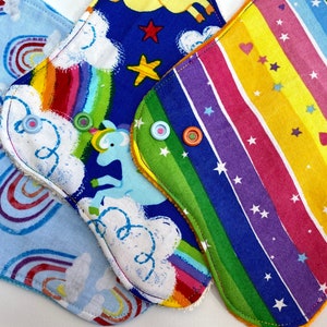 Cloth panty liners made with cotton and bamboo towelling or velour washable CSP image 3