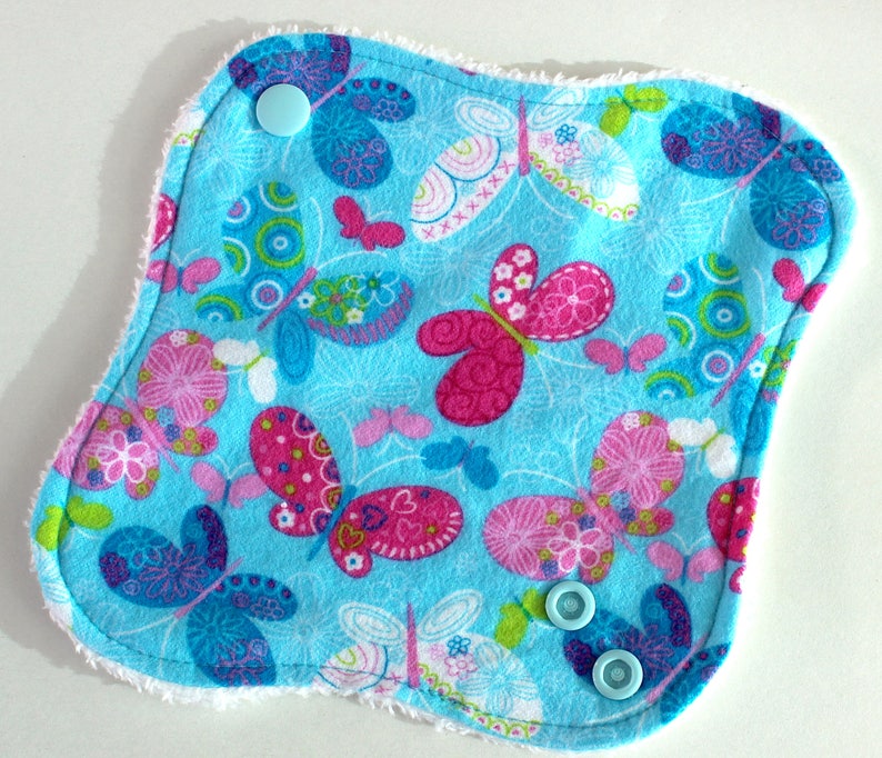 Cloth panty liners made with cotton and bamboo towelling or velour washable CSP image 9