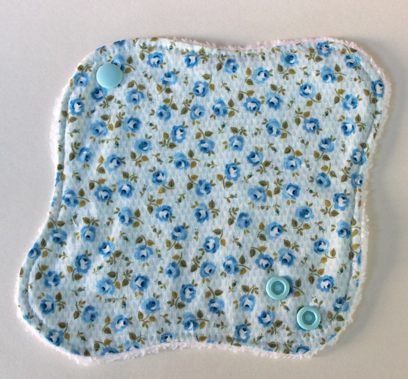 Cloth panty liners made with cotton and bamboo towelling or velour washable CSP image 8