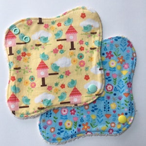 Cloth panty liners made with cotton and bamboo towelling or velour washable CSP image 6