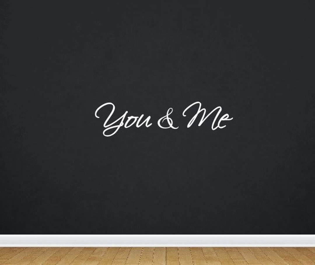 You and Me Wall Decal 2034 Etsy