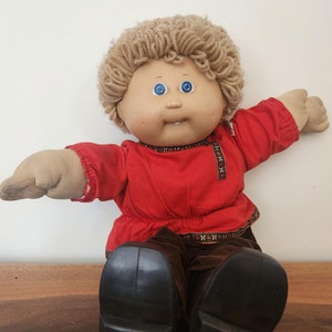 1985 Russian World Traveler Cabbage Patch Kid Blonde Hair, Blue Eyes, One Tooth and Two Dimples, CPK Doll, Cabbage Patch Kids, Boy CPK Doll