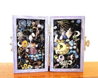 Handmade Miniature Boxed Diorama: ODDITIES World Trinket Box