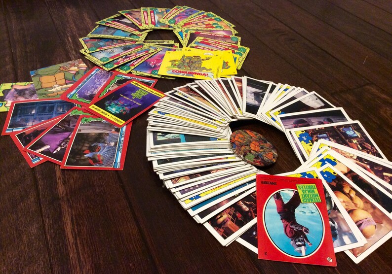 100 Vintage Teenage Mutant Ninja Turtles Trading Cards Etsy