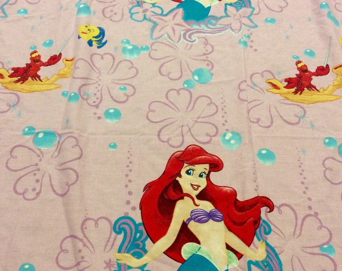 Vintage Disney's Little Mermaid Flat Twin Bed Sheet the Etsy