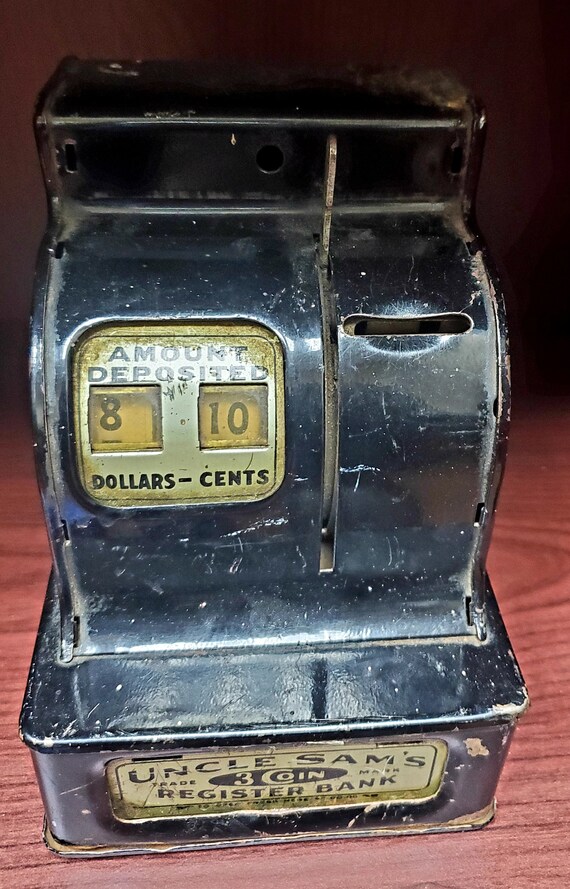 Antique Cast Cash Register Coin Bank (TRE) Antique Cast Cash Register Coin Bank (TRE)