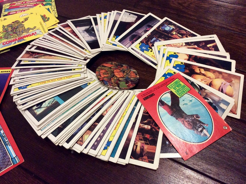 100 Vintage Teenage Mutant Ninja Turtles Trading Cards Etsy