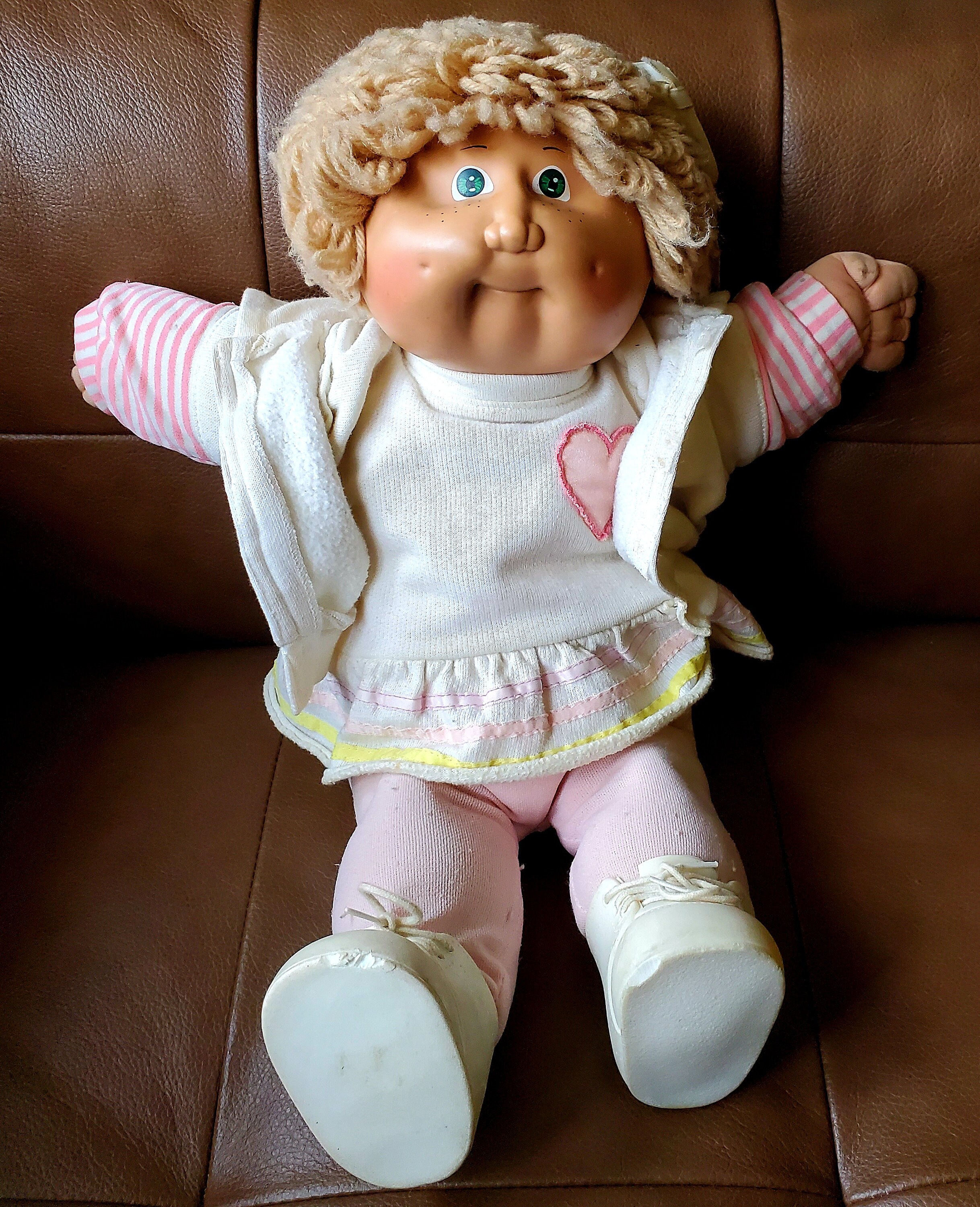 1980S Cabbage Patch Kids Girl Doll With 2 Dimples Green Eyes | Etsy