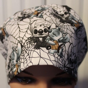 Medical Surgical Scrub Hat, Women Surgical Cap, Chemo Cap, Scrub Hat, Lilo and Stitch