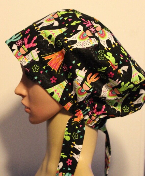 Tie Back Medical Surgical Scrub Hat 