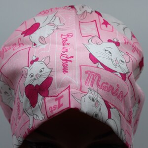 Medical Surgical Scrub Hat, EURO, Women Surgical Cap, Chemo Cap, Women&#39;s Scrub Hat, Marie the Cat