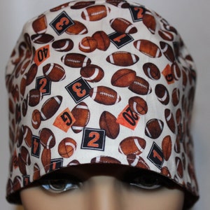 Unisex Surgical Cap,  Scrub Hat, Football