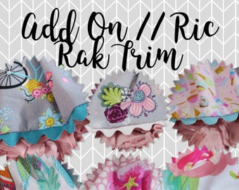 ADD ON // Add Ric Rak Trim Onto Your Harness Dress, rick rack trim, rik rak, dog harness, girly dog harness