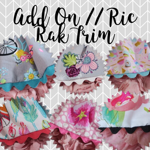 ADD ON // Add Ric Rak Trim Onto Your Harness Dress, rick rack trim, rik rak, dog harness, girly dog harness