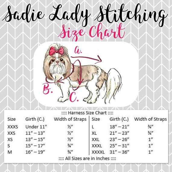 Puppy Clothes Size Chart