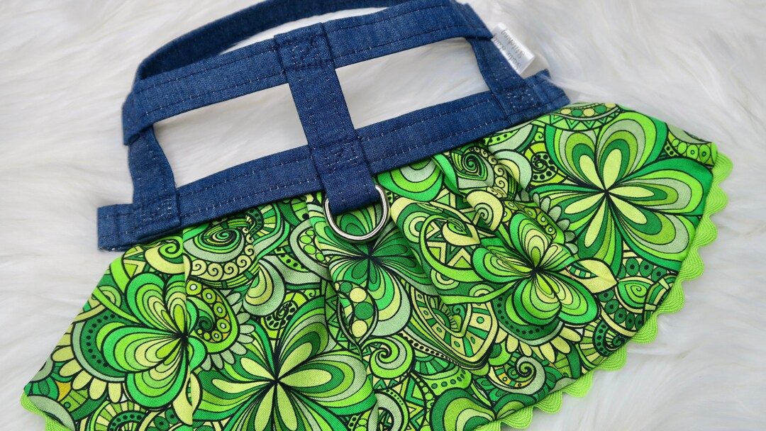 The Saoirse // Dog Harness Dress, Irish Dog Harness, Irish Dog Dress