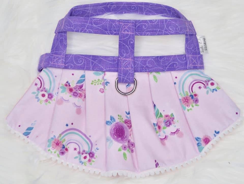 The Ariella // Dog Harness Dressrainbow Dog Harness Unicorn Etsy