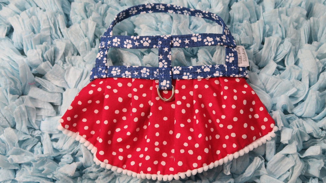 The Liberty // Patriotic Dog Harness Dress July 4th Dog Etsy