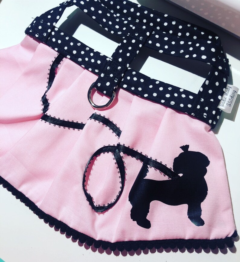 The Poodle Skirt // Dog Harness Dress Halloween Dog Costume Etsy