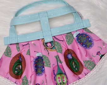 The Carolina // Dog Harness Dress, Easy on Harness, summer dog harness, spring dog harness, insect dog harness, beetle dog harness