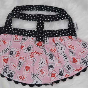 El as // Vestido de arnés para perros, collar para perros cad, naipes, tarjetas vestido para perros