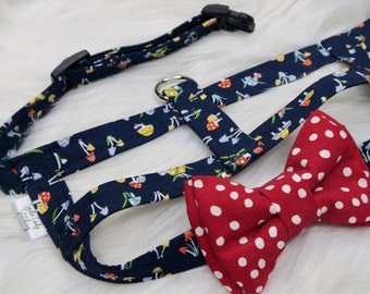 The Porcini // Easy on dog harness, cute dog harness, mushroom dog harness, mushroom pet clothing, mushroom harness, mushroom dog bandana