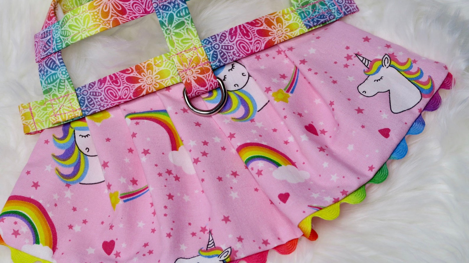 The Bellini // Dog Harness Dress Unicorn Dog Harness Unicorn Etsy
