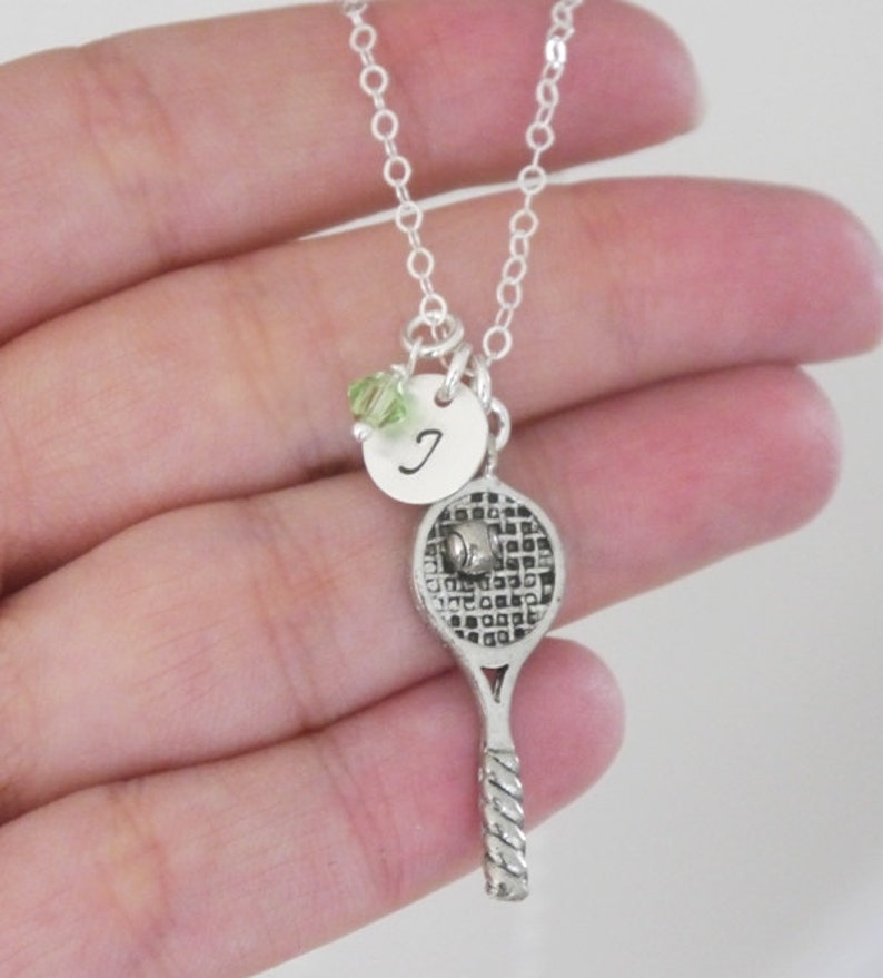 Tennis Necklace Tennis Jewelry Personalized Tennis Necklace Etsy