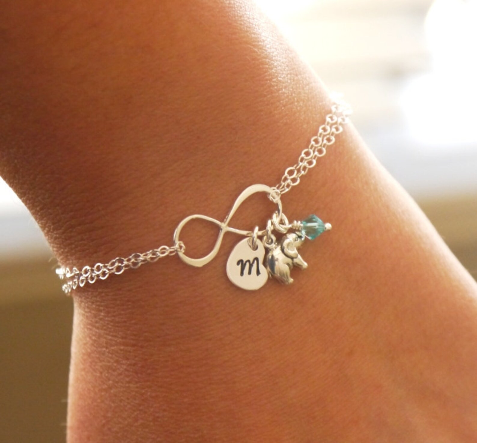 Elephant Bracelet Sterling Silver Elephant Bracelet Etsy