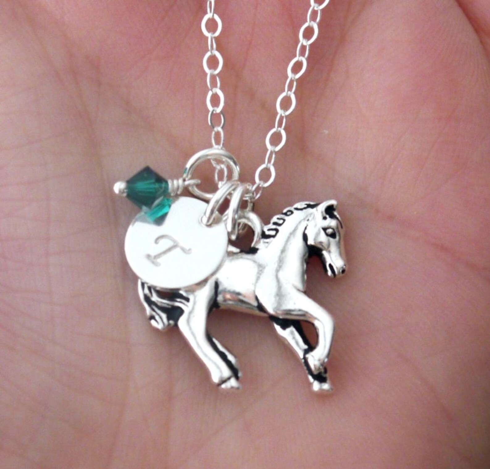 Horse Necklace Personalized Horse Jewelry Personalized Horse Etsy