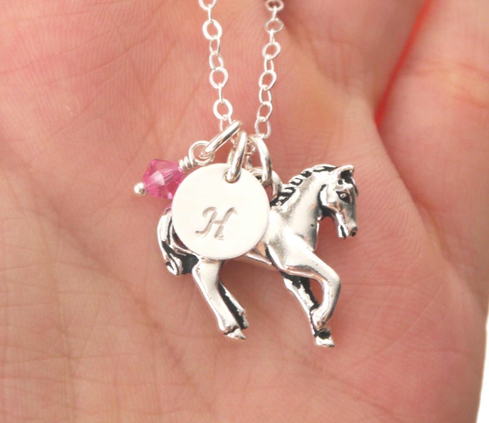 Horse Necklace Pony Necklace Horse Charm Necklace Horse Etsy