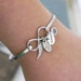 Angel Wing Infinity Bracelet, Personalized Wing Bracelet, Forever in my heart, Name Disc Bracelet, Memorial Gifts, Birthstone Bracelet