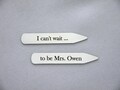 Personalized Collar Stays, Grooms Gift from Bride, Gift for Groom from Bride, Gifts for Groom, Gifts for Husband, Anniversary Gifts Men