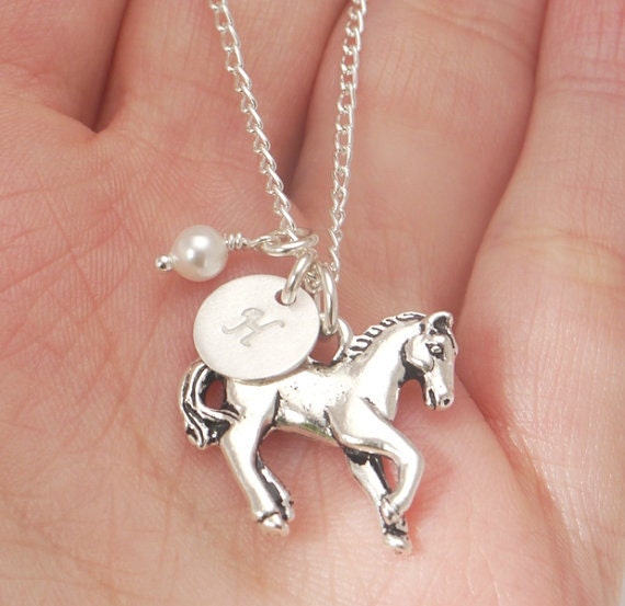 Little girl horse necklace sale