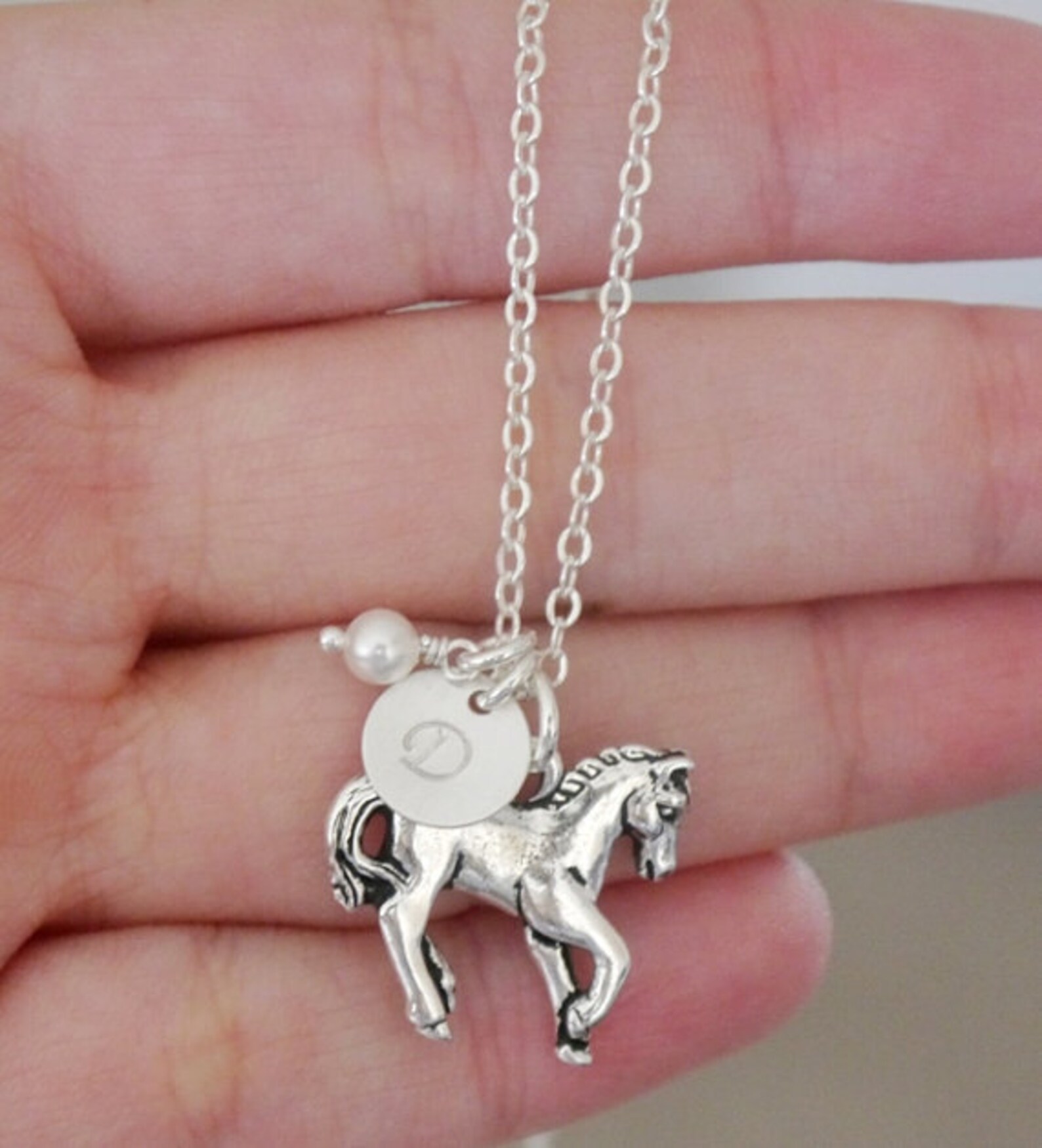 Horse Necklace Pony Necklace Horse Charm Necklace Horse Etsy