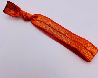 Orange Ponytail Hair Ties