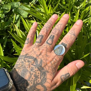 Zikadenflügel-Edelstahl-verstellbarer Ring.