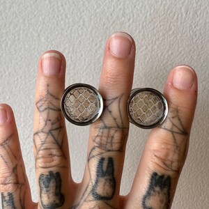 Snake Skin Shed Surgical Steel Plugs- Size 5/8ths.