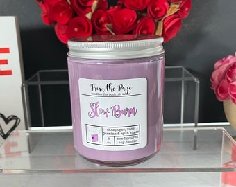 Slow Burn | Book Inspired Candle | Valentine's Day gift | 8 oz soy candle