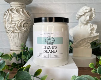 Circe's Island | Greek Mythology Inspired Candle | Myths | 8 oz soy candle