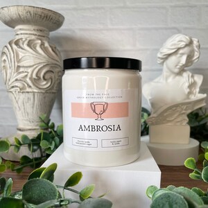 Ambrosia | Greek Mythology Inspired Candle | Myths | 8 oz soy candle