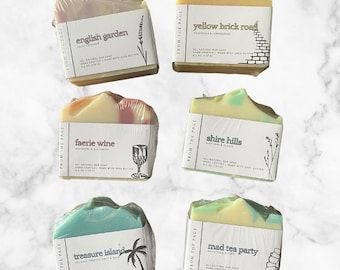 Book Inspired Natural Bar Soap | Scented Artisan Soap