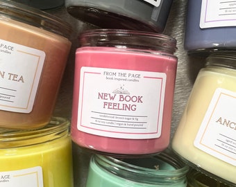 16 oz Bookish Candles | Pick One book candle | Reader gift | Bookworm