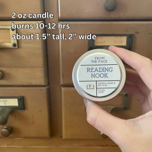 Bookworm Sampler Pack | 4 mini book inspired candles | Reader Gift | Bookish Candles bild 3