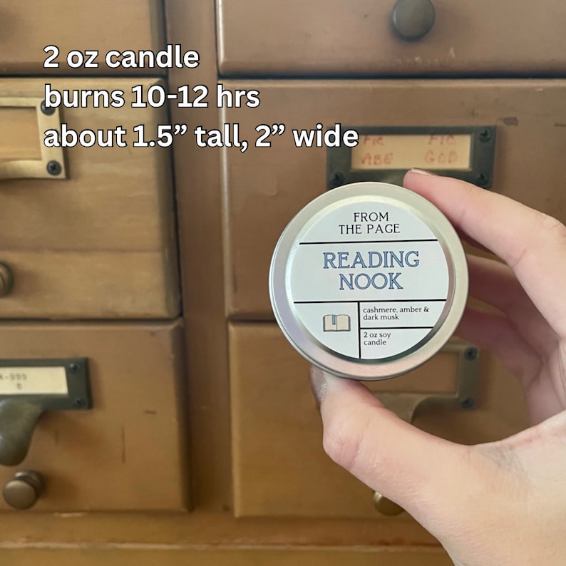 Bookworm Sampler Pack | 4 mini book inspired candles | Reader Gift | Bookish Candles bild 3